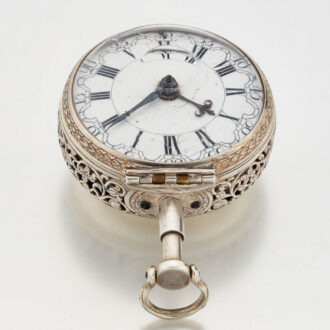 Dutch silver quarter repeating verge pocket watch Circa 1760