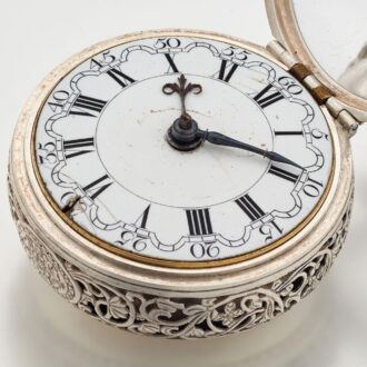 Dutch silver quarter repeating verge pocket watch Circa 1760