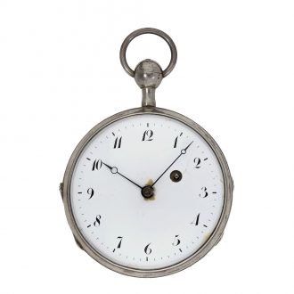A rare verge watch repeater with concealed erotic automaton Circa 1810