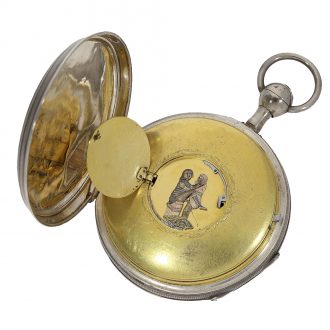 A rare verge watch repeater with concealed erotic automaton Circa 1810