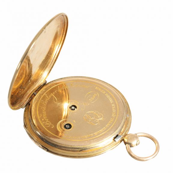 French 18 carat gold very thin lépine watch with silver dial Circa 1830 French 18 carat gold very thin lépine watch with silver dial Circa 1830