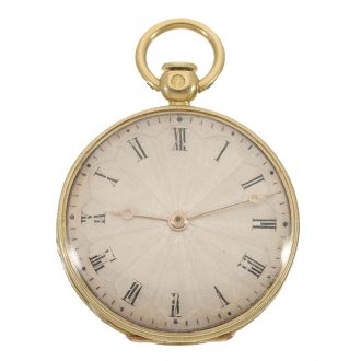 French 18 carat gold miniature lépine watch Circa 1830