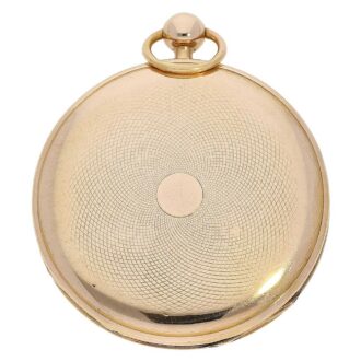 French gold repeater watch with decentralized dial Circa 1820