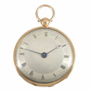 18 Carat gold lépine key wound watch in very good condition Circa 1840