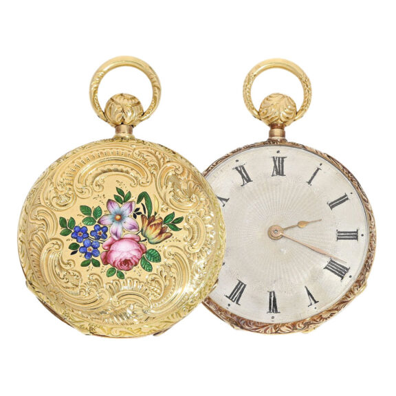 Swiss gold miniature repeating pocket watch Circa 1830