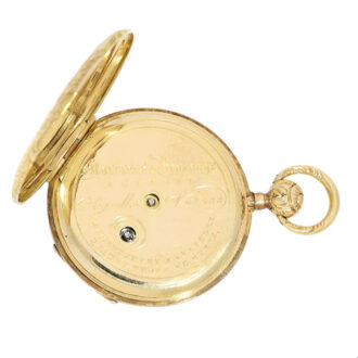 Swiss gold miniature repeating pocket watch Circa 1830