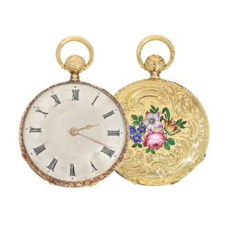 Swiss gold miniature repeating pocket watch Circa 1830
