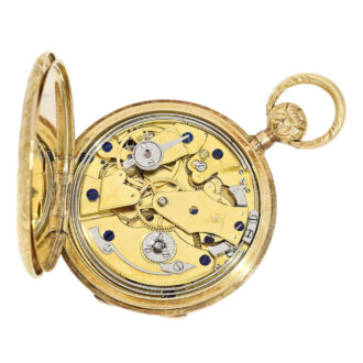Swiss gold miniature repeating pocket watch Circa 1830