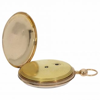 18 Carat large lépine watch with ruby cylinder Circa 1810