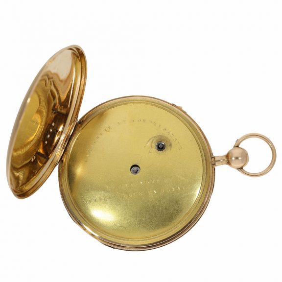 18 Carat large lépine watch with ruby cylinder Circa 1810 18 Carat large lépine watch with ruby cylinder Circa 1810
