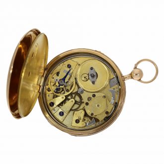 18 Carat large lépine watch with ruby cylinder Circa 1810
