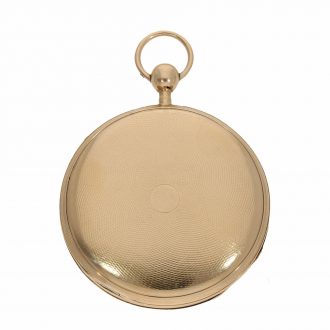 18 Carat large lépine watch with ruby cylinder Circa 1810