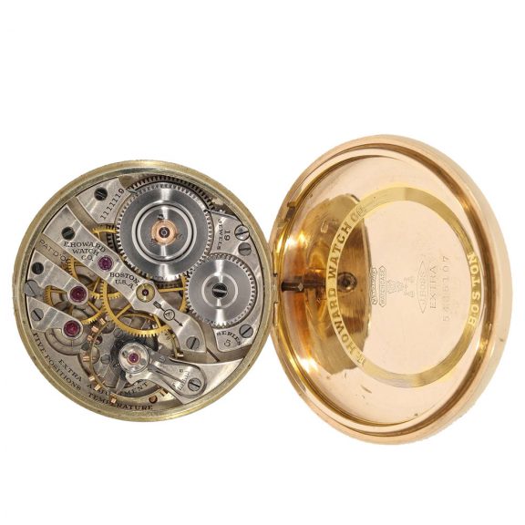 American 14 carat gold railway watch with chain Circa 1912 American 14 carat gold railway watch with chain Circa 1912