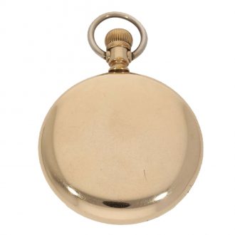 American 14 carat gold railway watch with chain Circa 1912