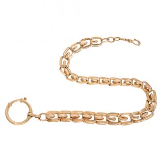American 14 carat gold railway watch with chain Circa 1912