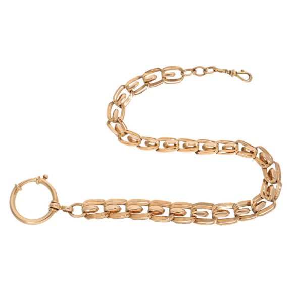 American 14 carat gold railway watch with chain Circa 1912 American 14 carat gold railway watch with chain Circa 1912