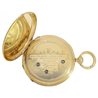 French gold Lepine watch with "Seconde Morte" Circa 1810