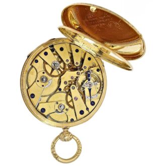 French gold Lepine watch with "Seconde Morte" Circa 1810