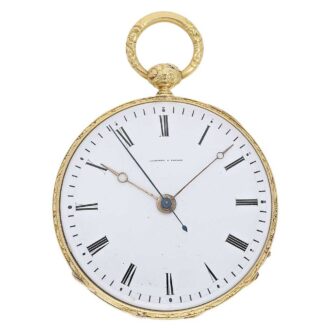 French gold Lepine watch with "Seconde Morte" Circa 1810