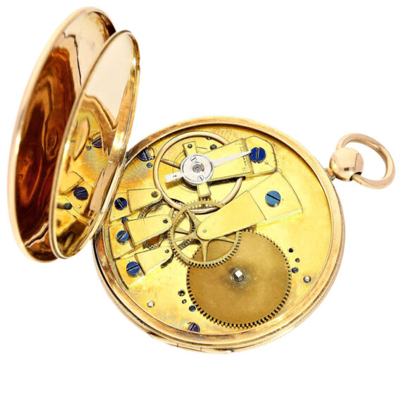 Probably French fine and very flat pink gold Lepine Circa 1820 Probably French fine and very flat pink gold Lepine Circa 1820