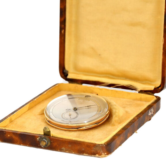 Probably French fine and very flat pink gold Lepine Circa 1820 Probably French fine and very flat pink gold Lepine Circa 1820