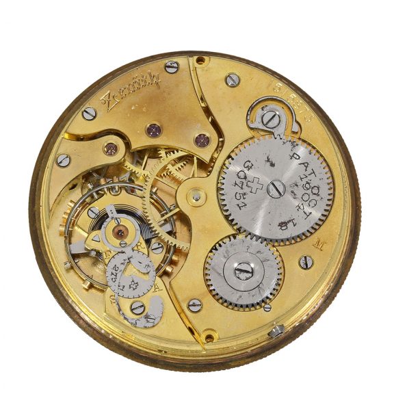 Swiss 18 carat gold and agate ‘Chronomètre’ pocket watch Circa. 1910 Swiss 18 carat gold and agate ‘Chronomètre’ pocket watch Circa. 1910