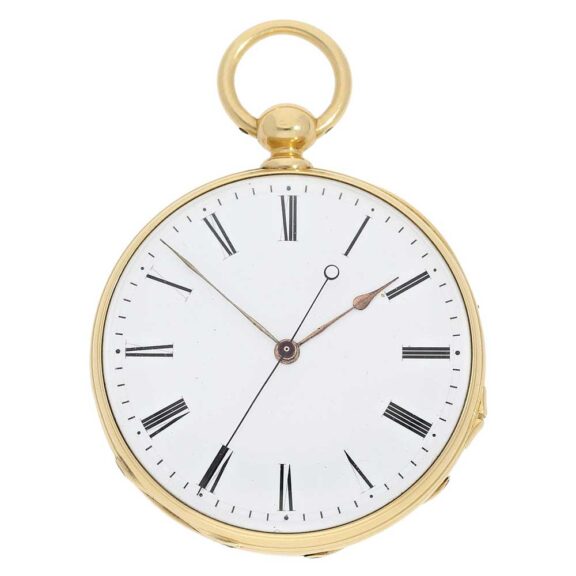 French gold "Seconde Morte" Lepine pocket watch Circa 1850