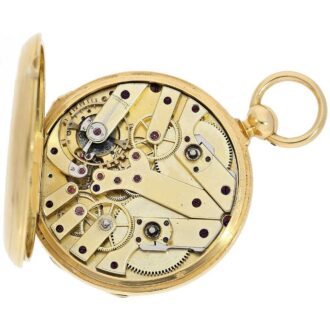 French gold "Seconde Morte" Lepine pocket watch Circa 1850