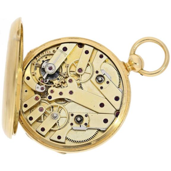 French gold "Seconde Morte" Lepine pocket watch Circa 1850 French gold "Seconde Morte" Lepine pocket watch Circa 1850