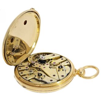 French gold "Seconde Morte" Lepine pocket watch Circa 1850