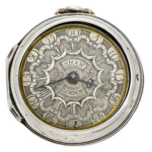 English silver pair cased verge pocket watch Circa 1739