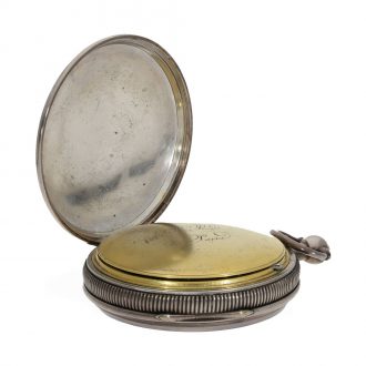 French silver complicated watch with repetition and self strike Circa 1790