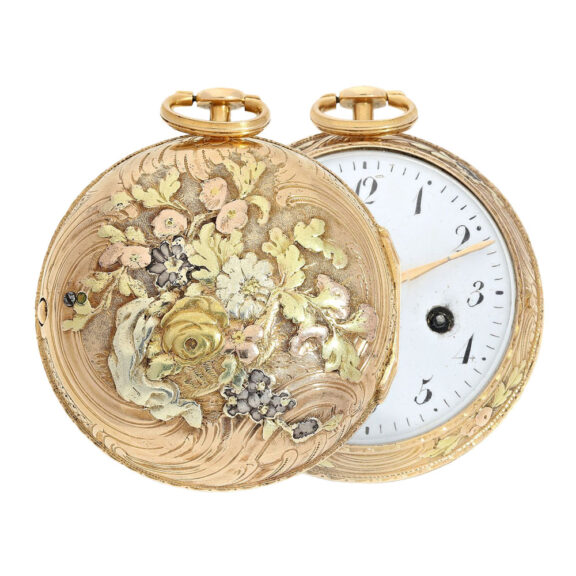 Rare Swedish gold with Massey escapement Circa 1729