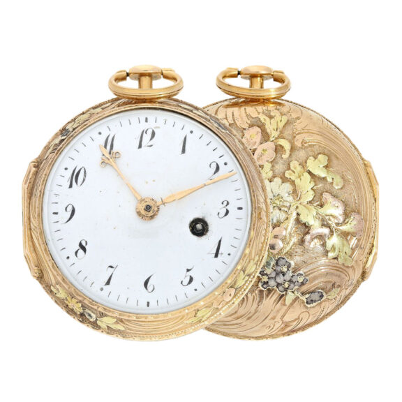 Rare Swedish gold with Massey escapement Circa 1729 Rare Swedish gold with Massey escapement Circa 1729