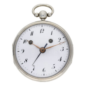 Interesting and very early French anchor watch with alarm Circa 1820