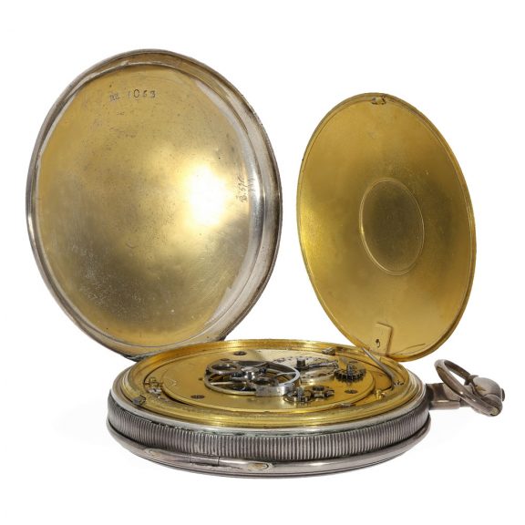 Silver French complicated lépine with self strike and repeater Circa 1850 Silver French complicated lépine with self strike and repeater Circa 1850