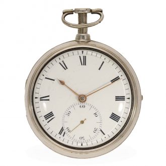 English silver precision pocket watch with duplex escapement Circa 1808