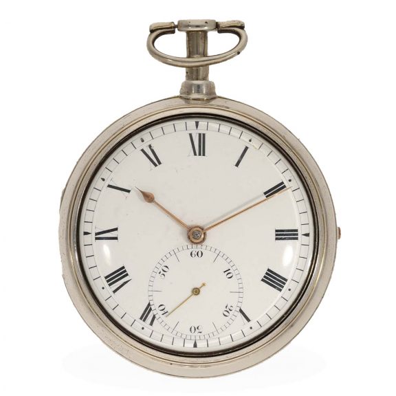 English silver precision pocket watch with duplex escapement Circa 1808 English silver precision pocket watch with duplex escapement Circa 1808