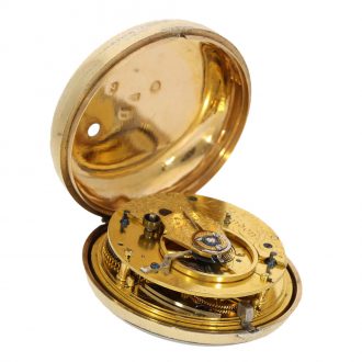 English silver precision pocket watch with duplex escapement Circa 1808