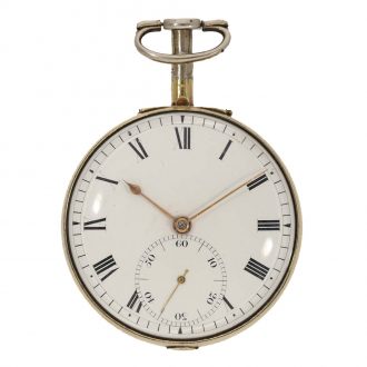 English silver precision pocket watch with duplex escapement Circa 1808