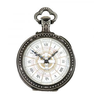 French watch silver relief housing with Jesus cross Circa 1880