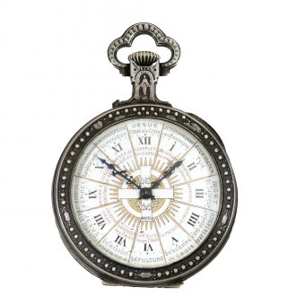 French watch silver relief housing with Jesus cross Circa 1880