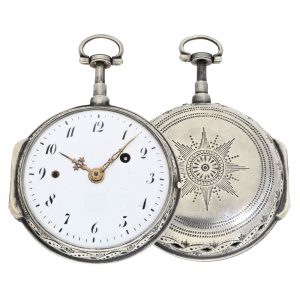 Swiss silver verge with repeating hours and quarters Circa 1780