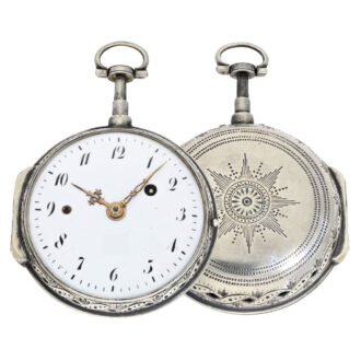 Swiss silver verge with repeating hours and quarters Circa 1780