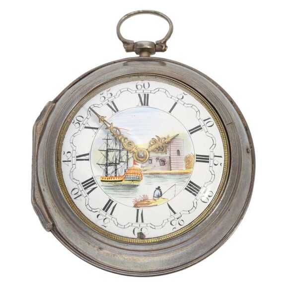 English watch with very rare movement decoration Circa 1700