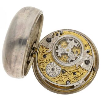 English watch with very rare movement decoration Circa 1700