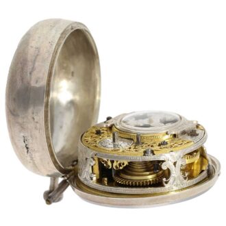 English watch with very rare movement decoration Circa 1700