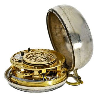 Dutch pair cased verge pocket watch with chatelaine Circa 1735