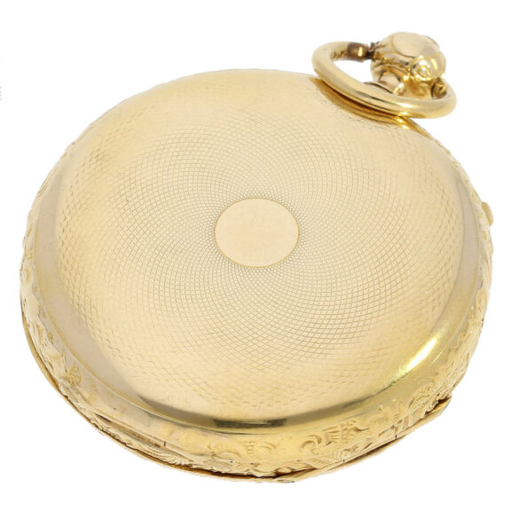 Swiss fine gold pocket watch with Seconde Morte Circa 1860 Swiss fine gold pocket watch with Seconde Morte Circa 1860