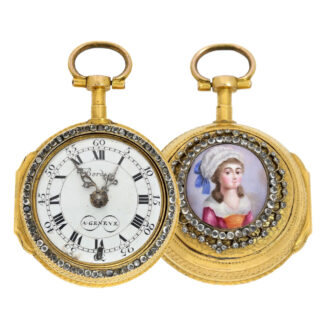 Swiss exquisite, early double case verge watch Circa 1770